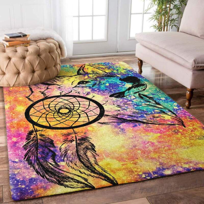 Dreamcatcher Wolf Limited Edition Rug 3 Dreamcatcher Wolf Limited Edition Rug