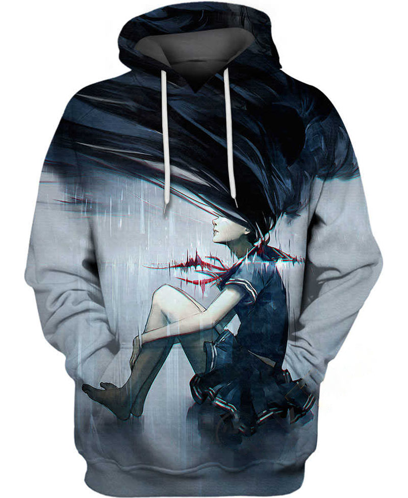 Drowning Me Anime Girl Hoodie 3D 3 Drowning Me Anime Girl Hoodie 3D