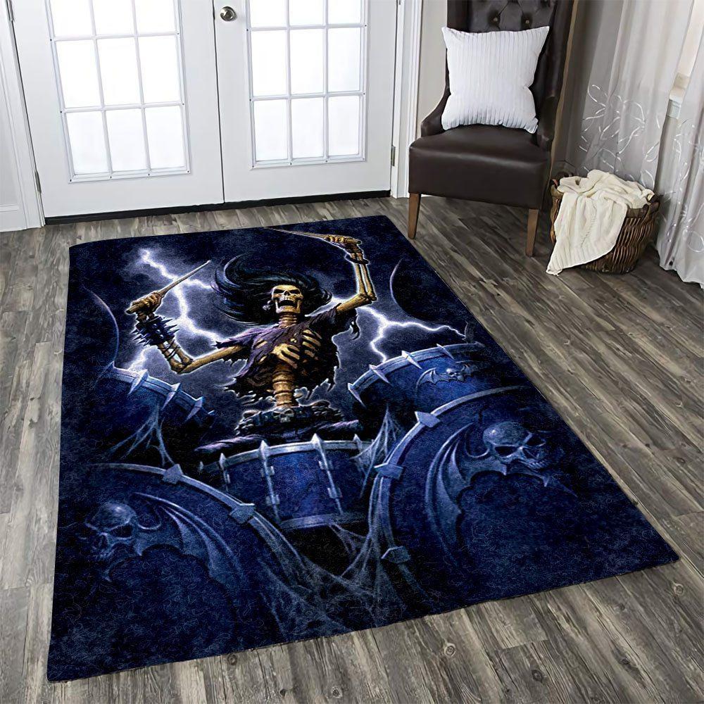 Heavy Metal Zombie Drummer Limited Edition Rug