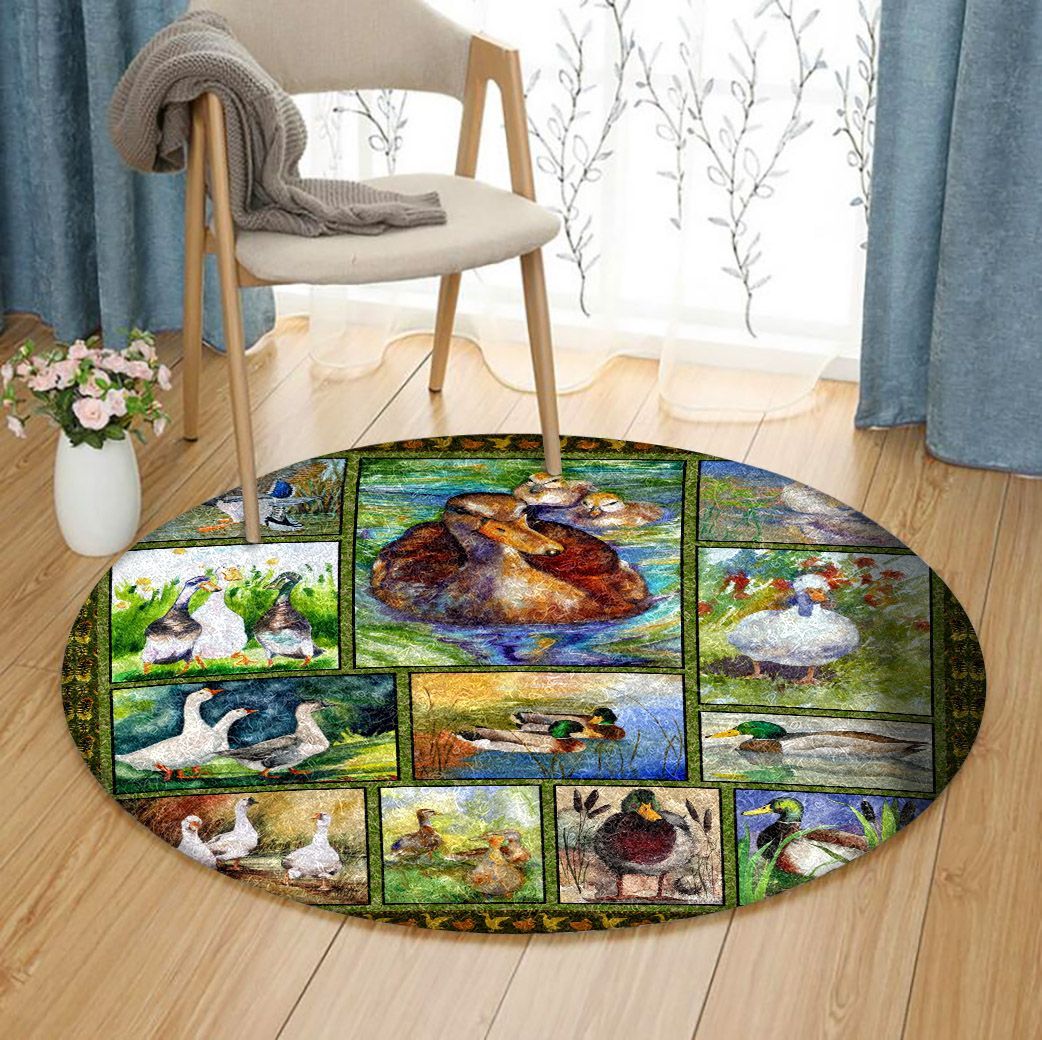 Duck Limited Edition Round Rug 3 Duck Limited Edition Round Rug
