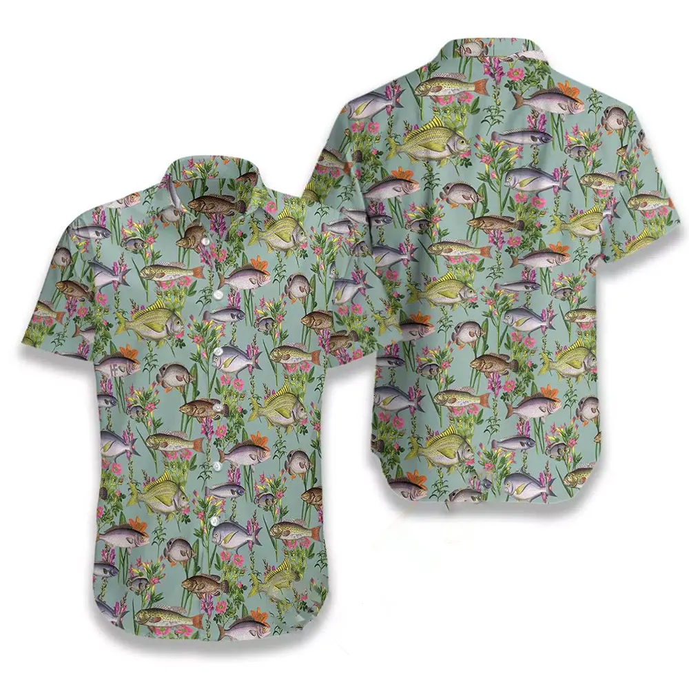 Dumb Face Fishy Fishy Fish Hawaiian shirts