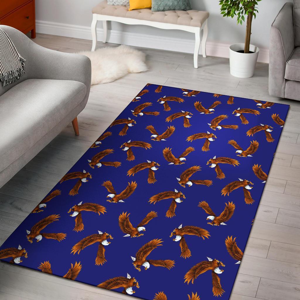Eagle Blue Pattern Print Area Limited Edition Rug 7 Eagle Blue Pattern Print Area Limited Edition Rug
