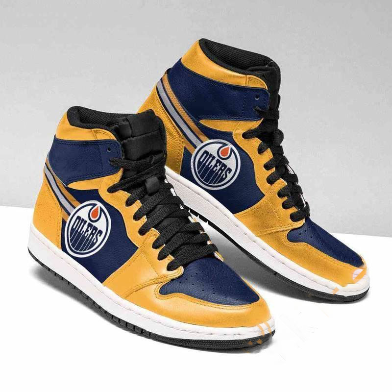 Edmonton Oilers Nhl Custom Air Jordan Shoes