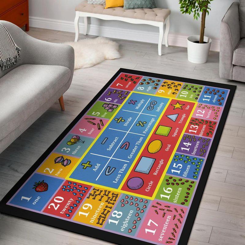 Educational Counting Area Limited Edition Rug 7 Educational Counting Area Limited Edition Rug