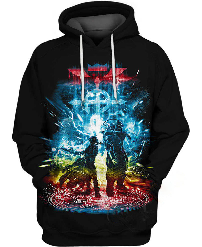 Edward And Alphonse Hoodie 3D