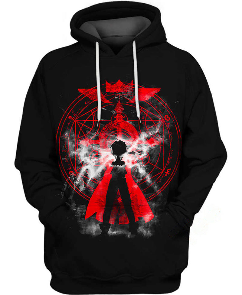 Edward Elric Alchemist Hoodie 3D 16 Edward Elric Alchemist Hoodie 3D