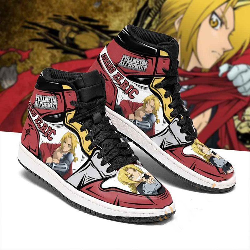 Edward Elric Fullmetal Alchemist Sneakers Anime Air Jordan Shoes
