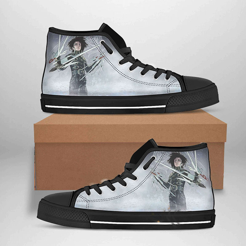 Edward Scissorhands Best Movie Character High Top Shoes