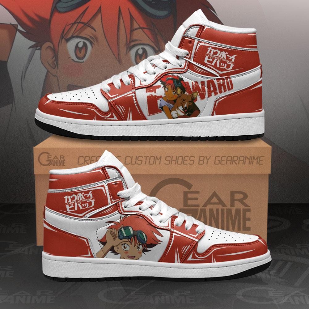 Edward Sneakers Cowboy Bebop Custom Anime Air Jordan Shoes 15 Edward Sneakers Cowboy Bebop Custom Anime Air Jordan Shoes