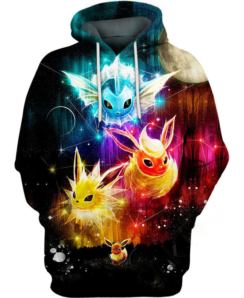Eevee Evolution Hoodie 3D