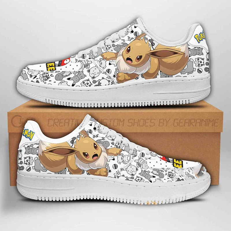 Eevee Pokemon Nike Air Force Shoes