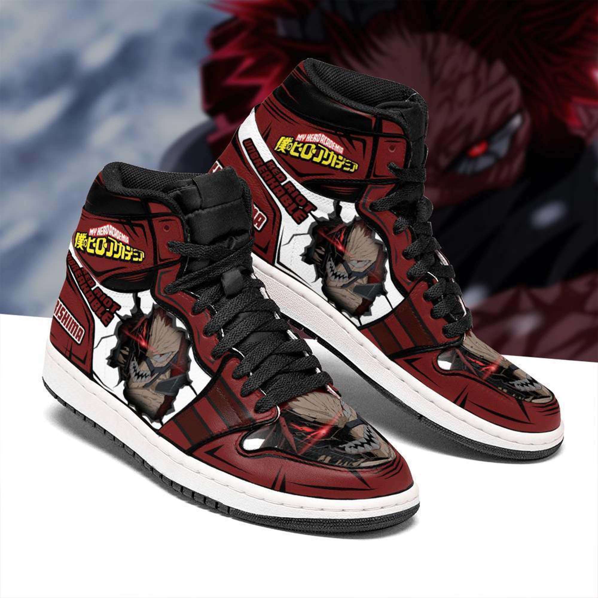 Eijiro Kirishima My Hero Academia Personalized Custom Air Jordan Shoes