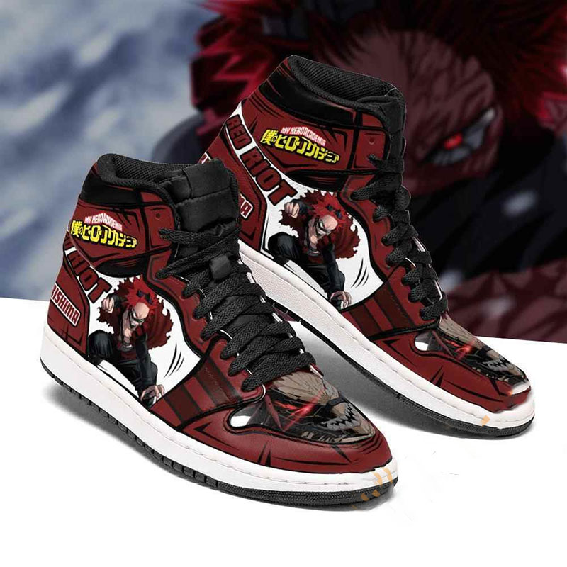 Eijiro Red Riot Custom My Hero Academia Sneakers Anime Air Jordan Shoes 3 Eijiro Red Riot Custom My Hero Academia Sneakers Anime Air Jordan Shoes