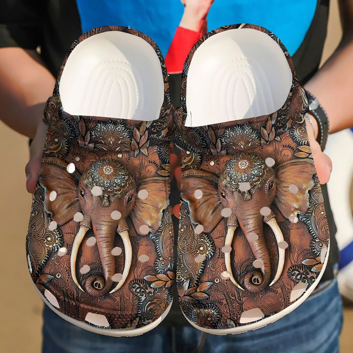 Elephant Boho Crocs Clog Shoes