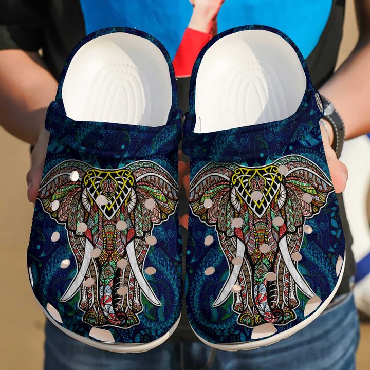 Elephant Mandala Crocs Clog Shoes 6 Elephant Mandala Crocs Clog Shoes