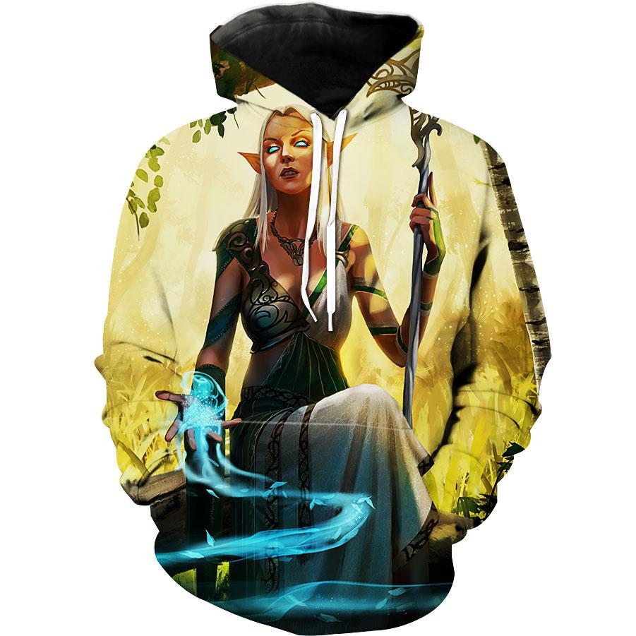 Elf Magic High Fantasy Elf Hoodie 3D 2 Elf Magic High Fantasy Elf Hoodie 3D
