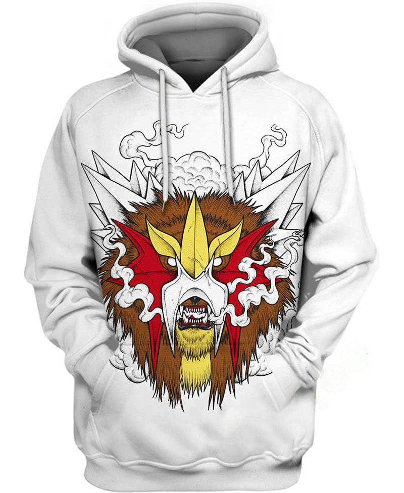 Entei Wake Up Pokemon Hoodie 3D