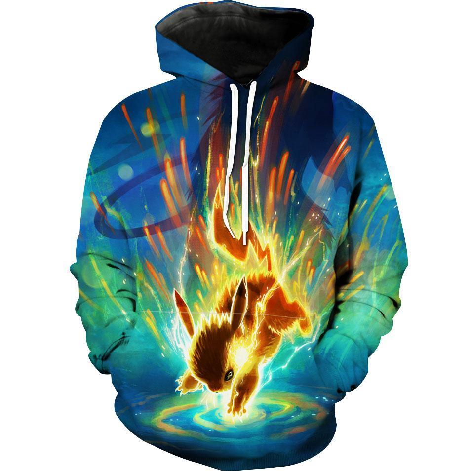 Epic Pikachu Pokemon Anime Hoodie 3D 2 Epic Pikachu Pokemon Anime Hoodie 3D