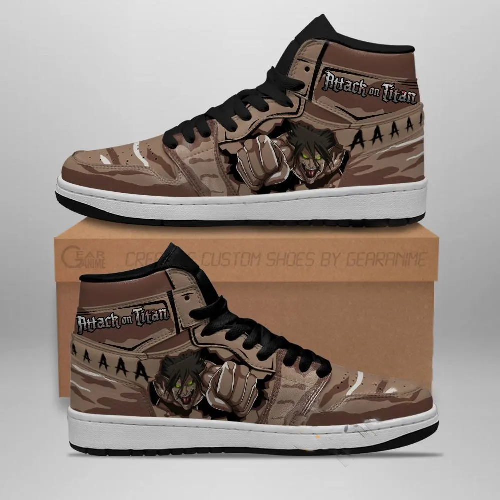 Eren Titan Costume Attack On Titan Anime Amazon Air Jordan Shoes