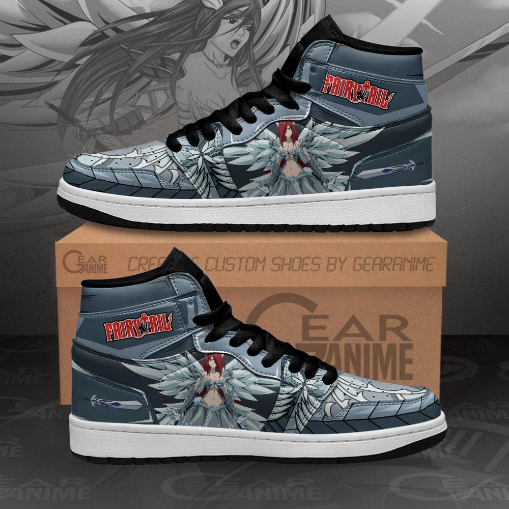 Erza Scarlet Sneakers Heaven Amor Fairy Tail Anime Air Jordan Shoes 1 Erza Scarlet Sneakers Heaven Amor Fairy Tail Anime Air Jordan Shoes