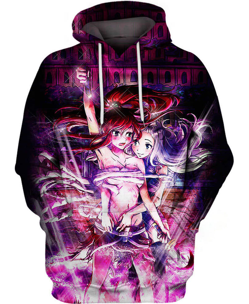 Erza X Mirajane Hoodie 3D 15 Erza X Mirajane Hoodie 3D
