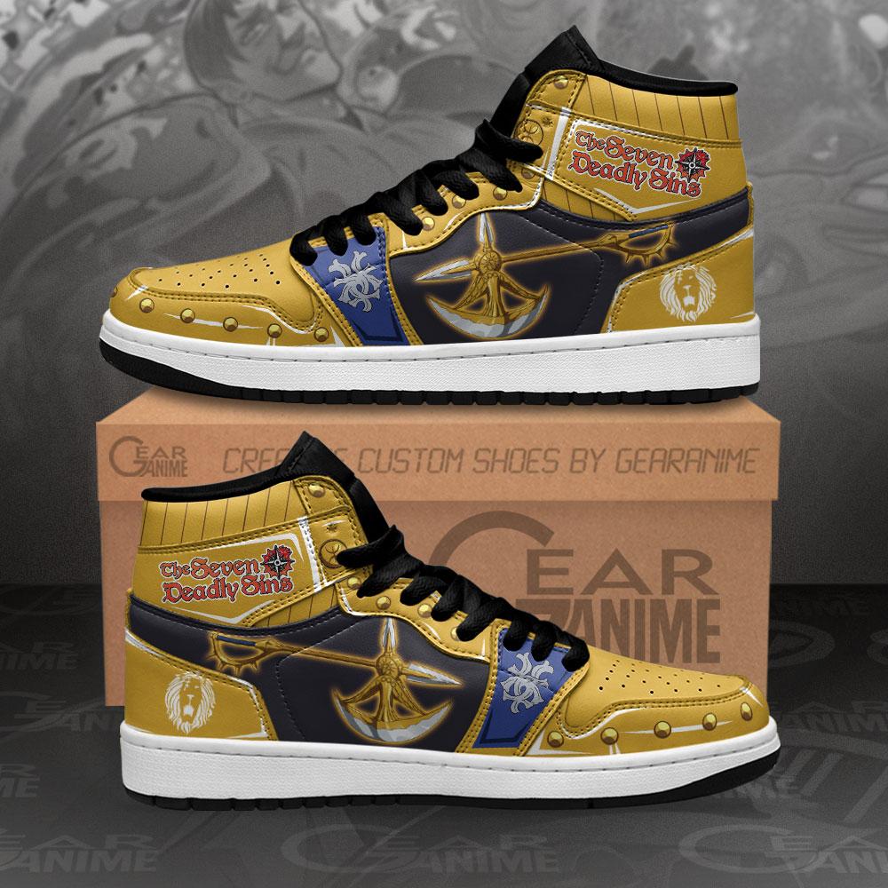 Escanor Divine Axe Rhitta Sneakers Seven Deadly Sins Anime Air Jordan Shoes