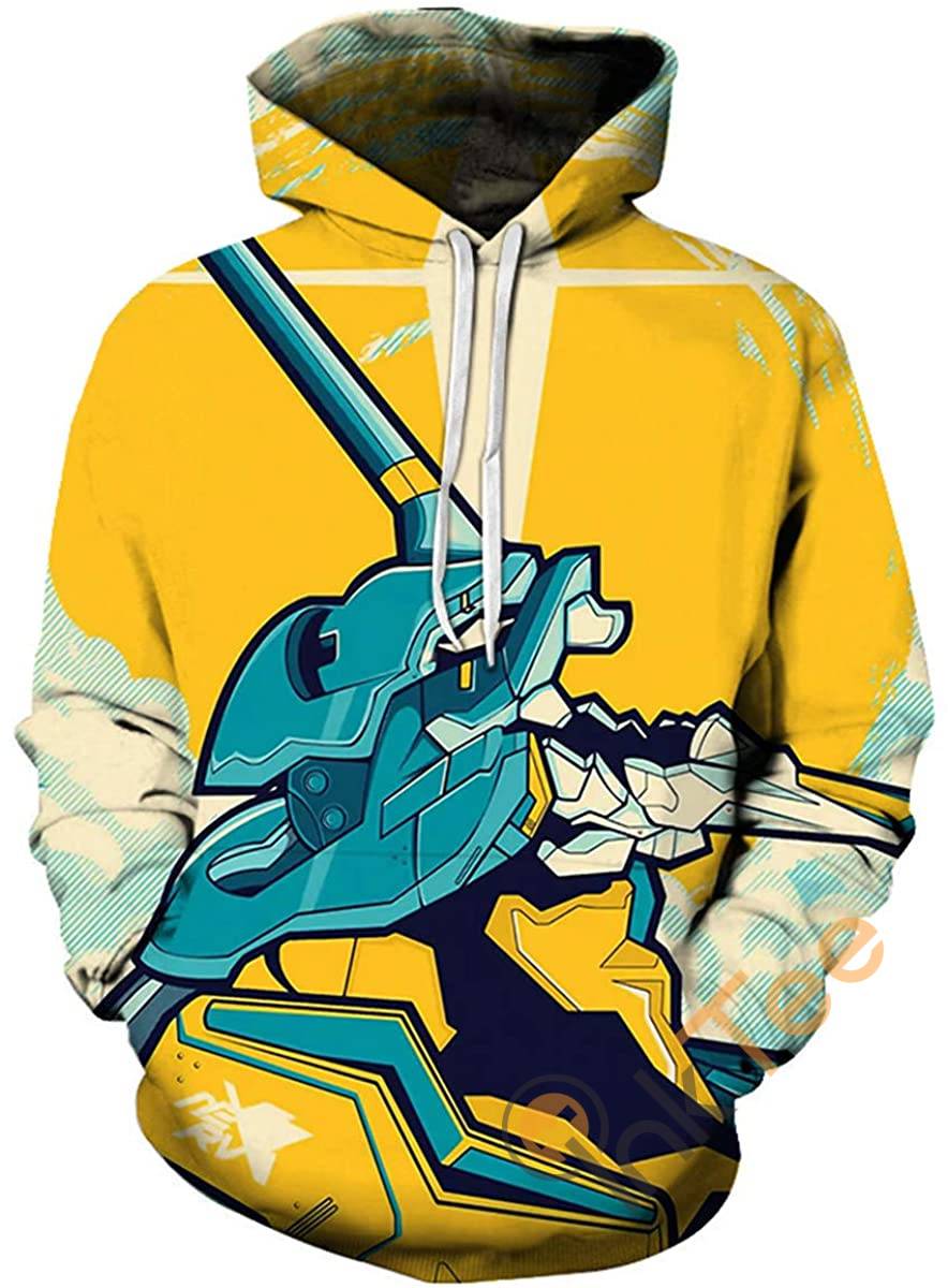 Evangelion Print Cosplay With Front Pocket Hoodie 3D 11 Evangelion Print Cosplay With Front Pocket Hoodie 3D
