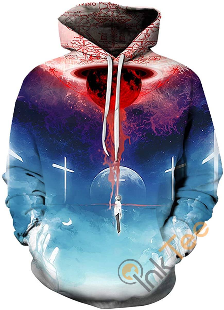 Evangelion Print Cosplay With Front Pocket Hoodie 3D 10 Evangelion Print Cosplay With Front Pocket Hoodie 3D