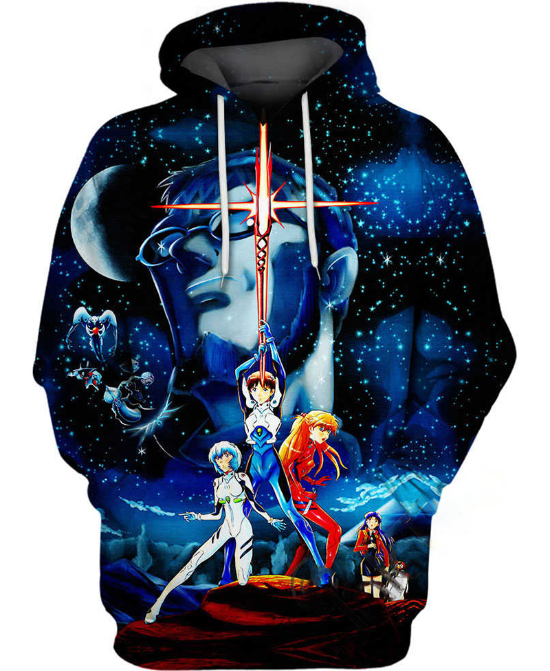 Evangelion Wars Hoodie 3D 12 Evangelion Wars Hoodie 3D
