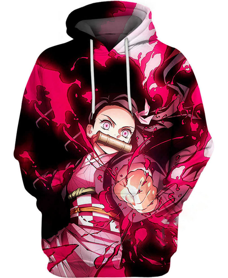 Exploding Blood Hoodie 3D