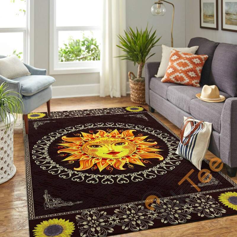 Fabulous Sun With Sunflower Pattern Hippie Floor Decor Soft Living Room Bedroom Carpet Highlight For Home Cute Rug 9 Fabulous Sun With Sunflower Pattern Hippie Floor Decor Soft Living Room Bedroom Carpet Highlight For Home Cute Rug