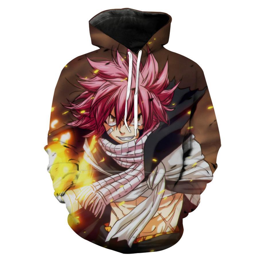 Fairy Tail Natsu Anime Hoodie 3D 2 Fairy Tail Natsu Anime Hoodie 3D