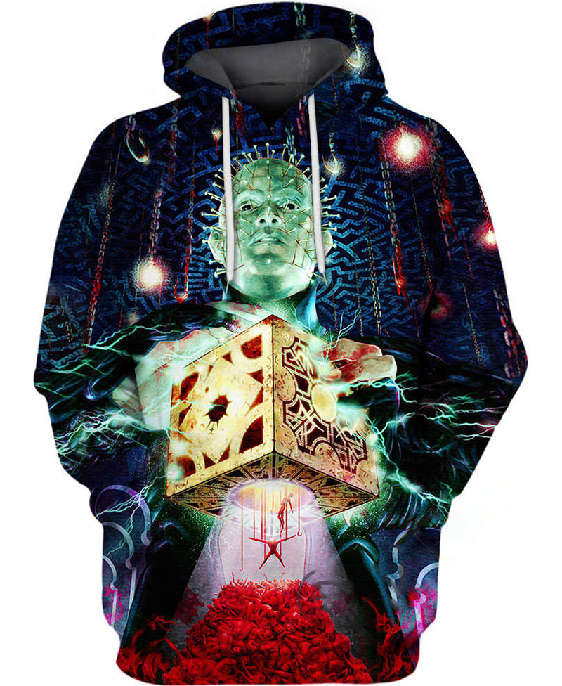 Falling To Hell Hellraiser Hoodie 3D 4 Falling To Hell Hellraiser Hoodie 3D