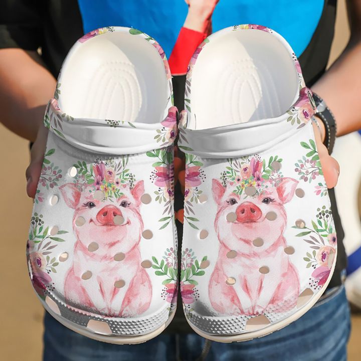 Farmer Baby Pig Crocs Clog Shoes 8 Farmer Baby Pig Crocs Clog Shoes