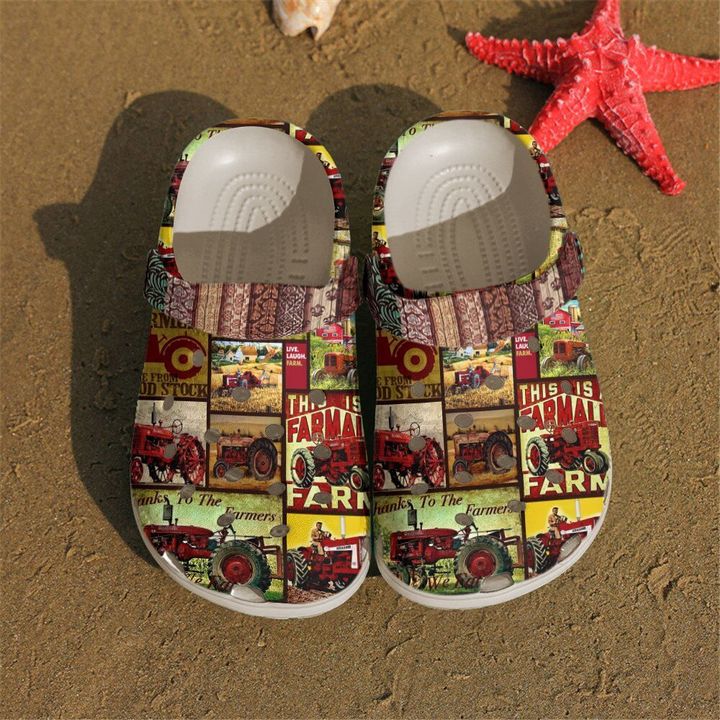 Farmer Pattern Crocs Clog Shoes 15 Farmer Pattern Crocs Clog Shoes