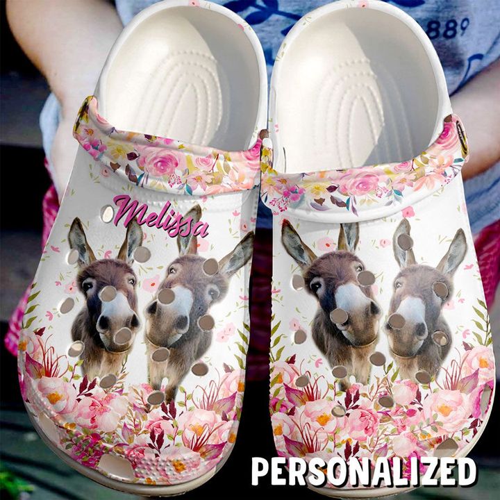 Farmer Personalized Cute Donkeys Crocs Clog Shoes