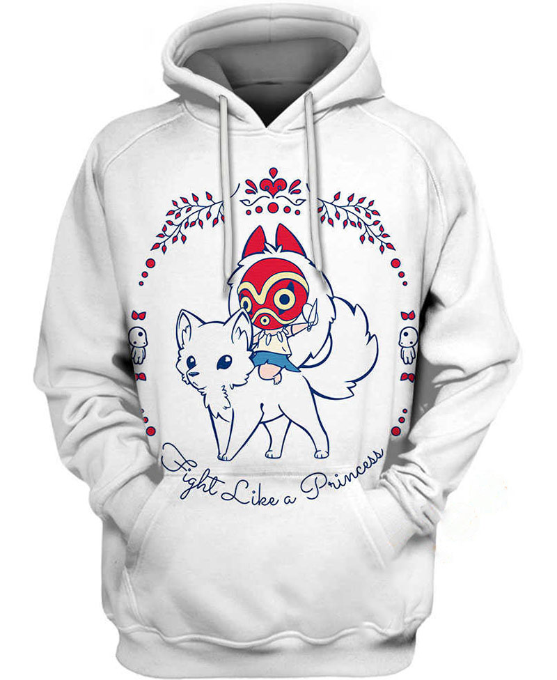 Fight Like A Princess Hoodie 3D