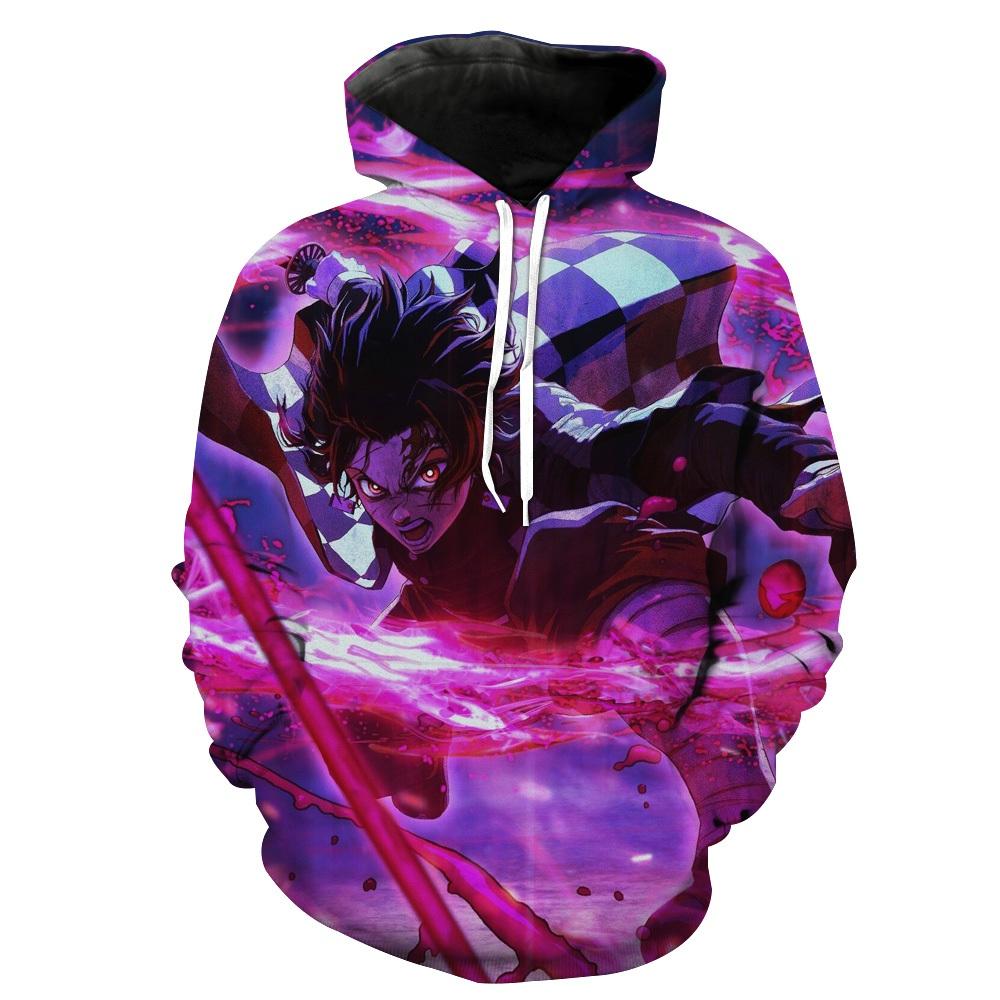 Fire Dance Tanjiro Demon Slayer Hoodie 3D 2 Fire Dance Tanjiro Demon Slayer Hoodie 3D