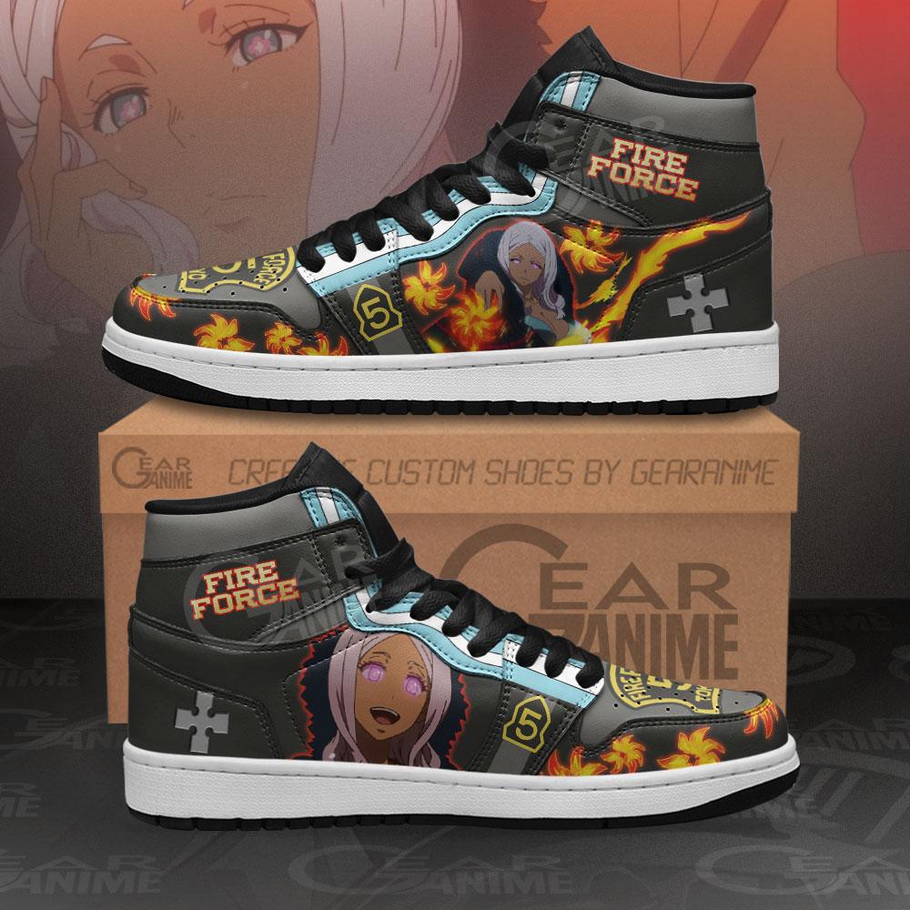 Fire Force Hibana Sneakers Custom Anime Air Jordan Shoes