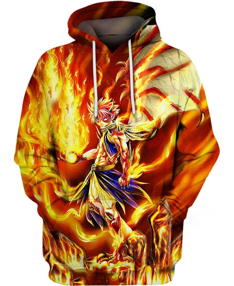 Fire God Dragon Hoodie 3D 1 Fire God Dragon Hoodie 3D