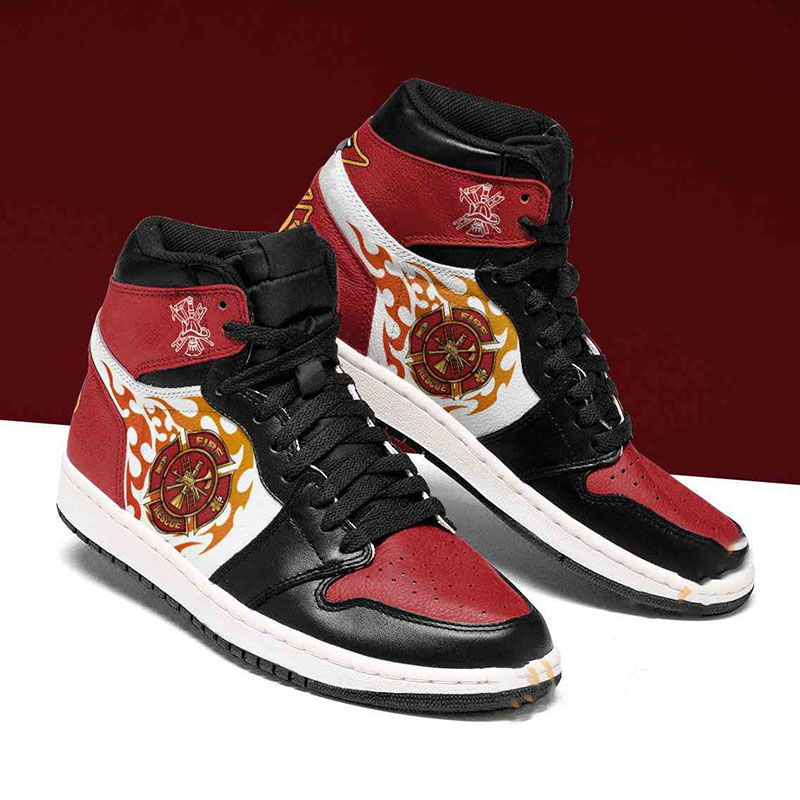 Fire Rescue Custom Air Jordan Shoes 10 Fire Rescue Custom Air Jordan Shoes