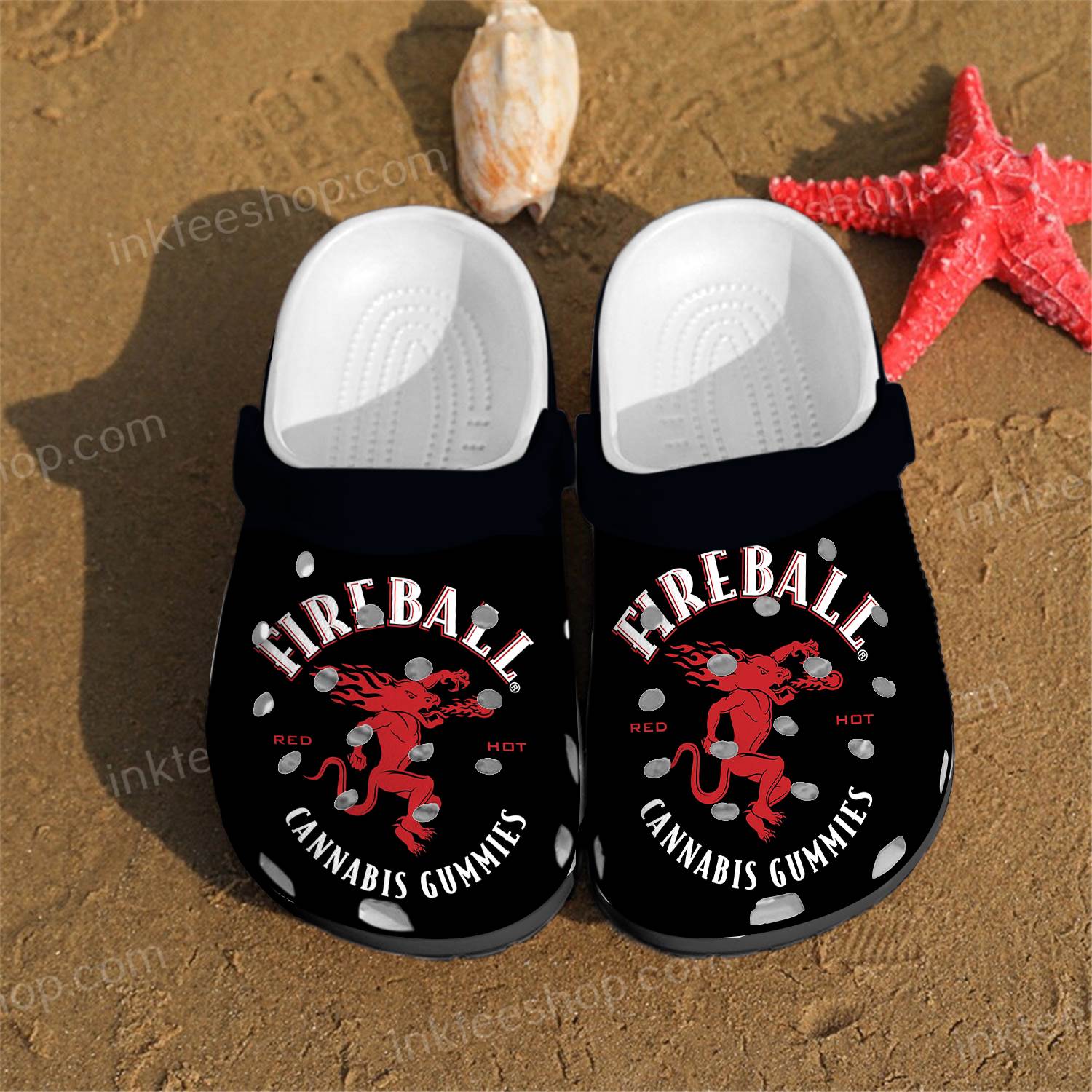 Fireball Cinnamon Whisky Crocs Clog Shoes