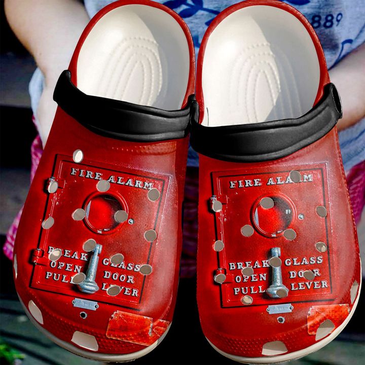 Firefighter Fire Alarm Crocs Clog Shoes
