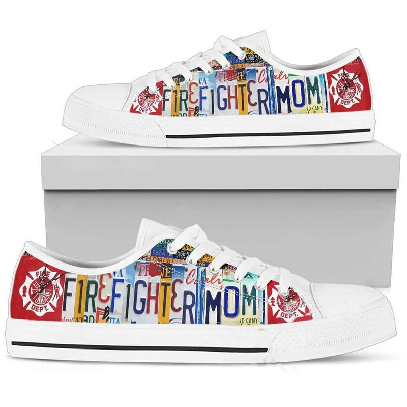 Firefighter Mom Low Top Shoes 2 Firefighter Mom Low Top Shoes