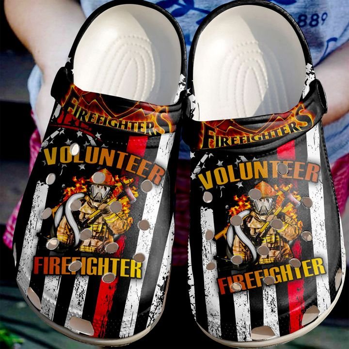 Firefighter Volunteer Crocs Clog Shoes