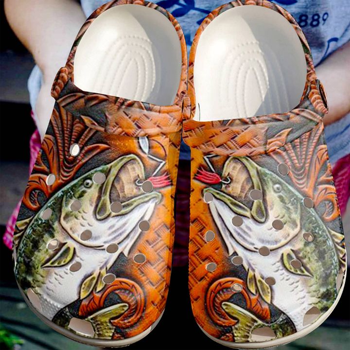Fishing Bass Crocs Clog Shoes