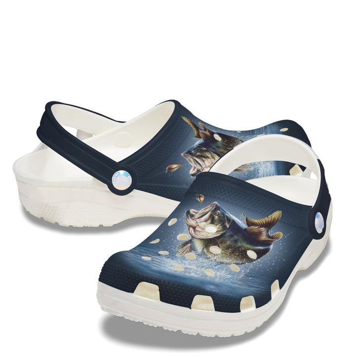Fishing Bass Crocs Clog Shoes