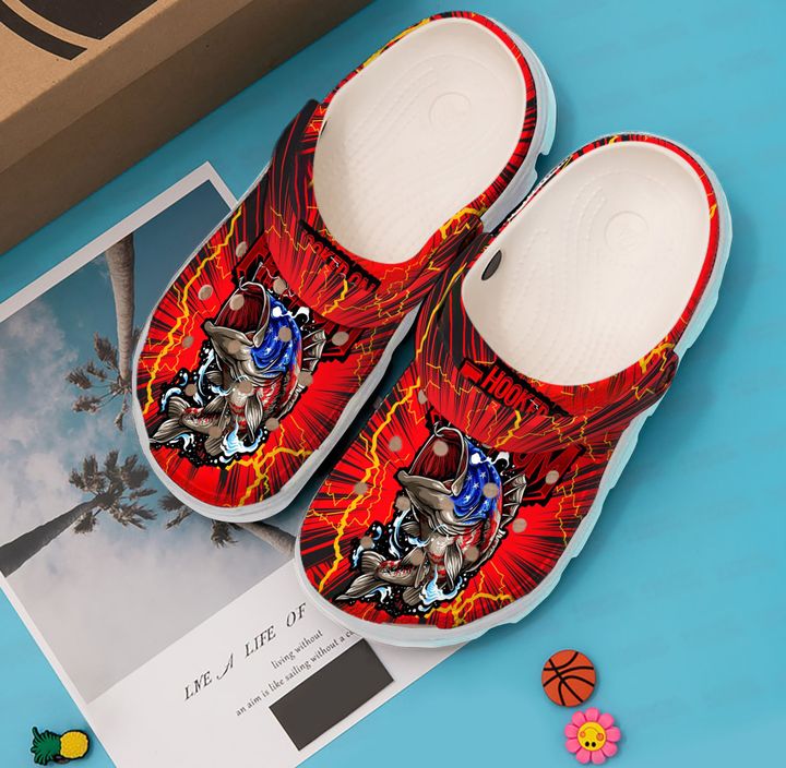 Fishing Hook On Freedom Crocs Clog Shoes