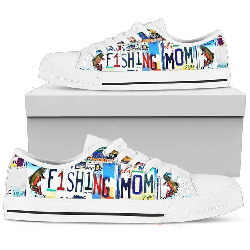 Fishing Mom Low Top Shoes