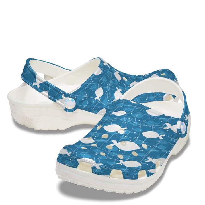 Fishing Net Crocs Clog Shoes